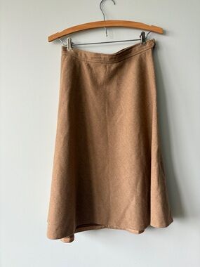 Classic Vintage A-Line Wool Skirt